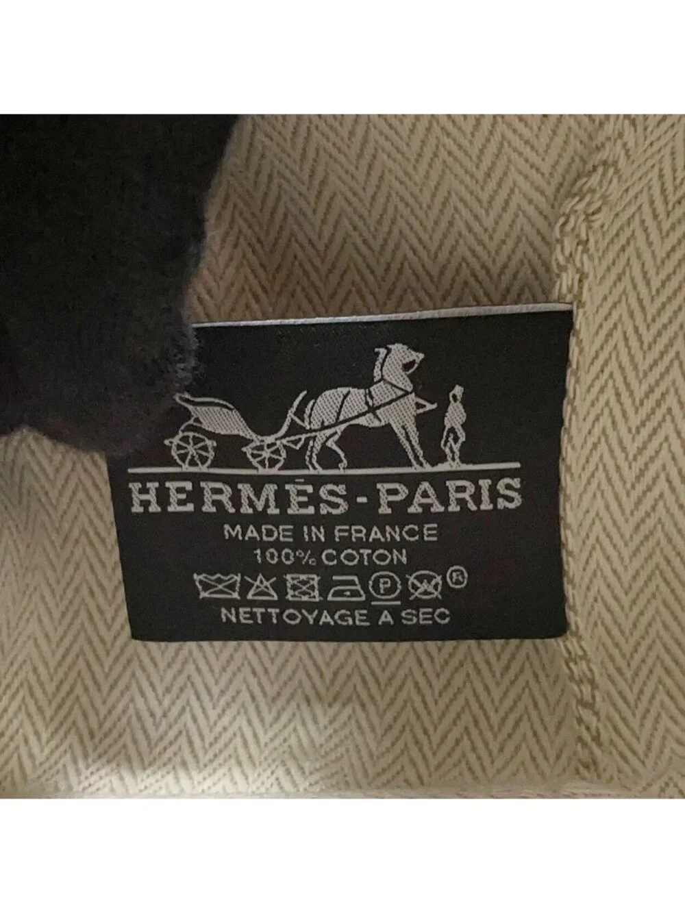 Hermes Pouch Bride-a-Brac PM Natural Silver Canvas Case